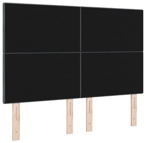 Cabeceira LED vidaXL Cinza Escuro 80 cm Veludo