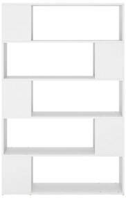Estante/divisória derivados de madeira branco
