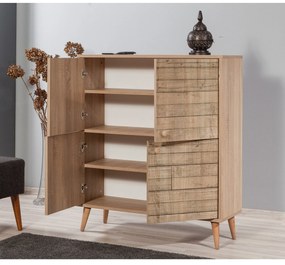 Armário Multiusos Multilux – Carvalho Sonoma – 95x111x36 cm