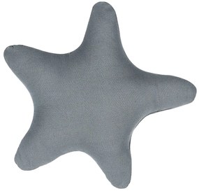 Almofada decorativa em forma de estrela cinzenta 40 x 40 cm BHOPAL Beliani