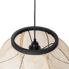 Candeeiro de suspensão oriental castanho 46 cm - ROB Oriental