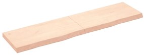 vidaXL Prateleira de parede 160x40x(2-6)cm carvalho maciço não tratado