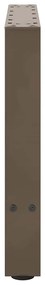Pés para mesa de centro em aço natural, 2 peças, 50x (42-43) cm, aço