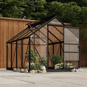 vidaXL Estrutura substituição estufa 155x103x191 cm alumínio antracite