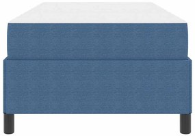 Estrutura da Cama Azul 90 x 190 cm Tecido de veludo côtelé