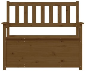 Banco 112,5x51,5x96,5 cm madeira de pinho maciça castanho mel