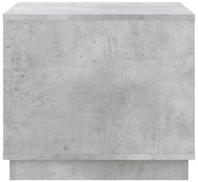 Mesa de centro 51x50x44 cm derivados de madeira cinza cimento