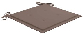 Cadeiras de jardim c/ almofadões 4 pcs madeira de acácia maciça
