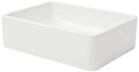 Lavatório em cerâmica 41x30x12 cm branco