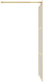 Divisória de chuveiro 115x195 cm vidro transparente ESG dourado