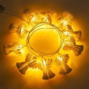Guirlanda Decorativa Com Luzes Led Em Papel Melsi Gardénia Branco - Sklum