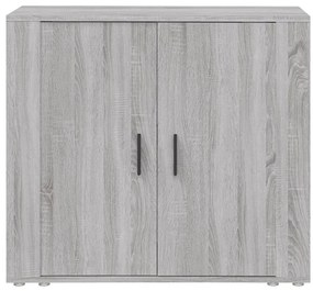 Aparador 80x33x70 cm derivados de madeira cinzento sonoma