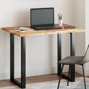 vidaXL Tampo de mesa retangular 80x70x2 cm madeira de acácia maciça