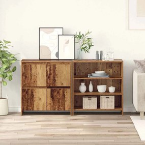 vidaXL Buffet 2 pcs Madeira antiga 70 x 41 x 75 cm Madeira processada