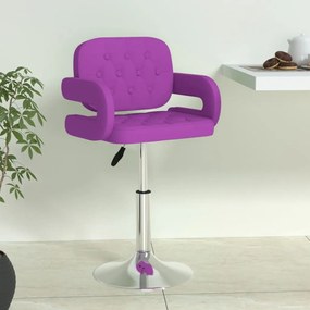 vidaXL Banco de bar couro artificial roxo