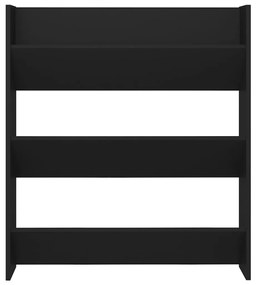 Sapateira de parede 80x18x90 cm derivados de madeira preto