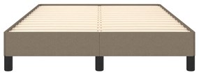 Estrutura de cama sem colchão 120x190cm tecido cinzento