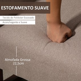 Poltrona Baloiço Estofada em Flanela Cadeira de Baloiço Relax com Assento Apoio para os Braços Acolchoados e Base de Madeira Ideal para Lactancia 72x7