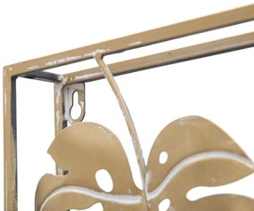 PAINEL DE FERRO DE PAREDE JUNGLE RET. 60X80X6,5 Dourado