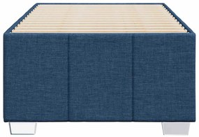 Estrutura de cama sem colchão 100x200 cm tecido azul