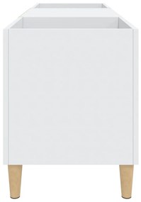 Armário para discos 121x38x48 cm derivados de madeira branco