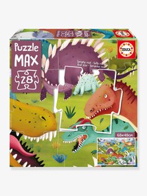 Puzzle Max com 28 peças, Dinossauros - EDUCA multicolor