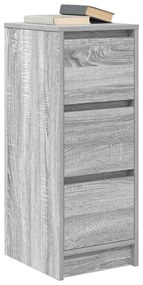 Aparador 29,5x34x76 cm derivados de madeira cinzento sonoma