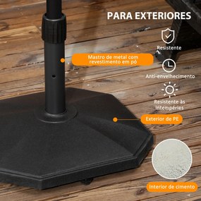 Base para Chapéu de Sol 18 kg Base para Chapéu de Sol de Cimento para