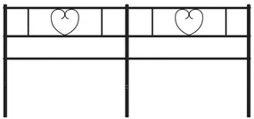 Cabeceira de cama 193 cm metal preto