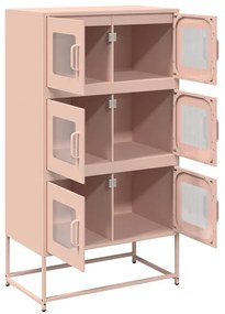 Móvel alto 68x39x123 cm aço rosa