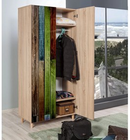 Roupeiro Stil – Carvalho Sonoma – 90 cm x 192 cm x 52 cm