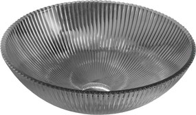 Mexen Zuri lavatório de vidro de sobrepor 39 x 39 cm, preto - 24193970