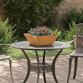 vidaXL Plantador de Tigela de Jardim 5 pcs Ferro Enferrujado
