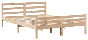 Cama sem colchão 160x200 cm madeira de pinho maciça