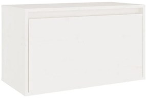 Móveis de TV 6 pcs madeira de pinho maciça branco