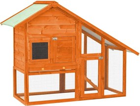 vidaXL Coelheira 140x63x120 cm madeira de abeto maciça