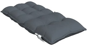 Almofadões cadeira encosto baixo jardim 2 pcs oxford antracite