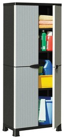 Armário de plástico 68x39x171,5 cm design em vime