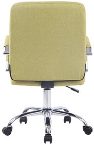 Cadeira de escritório Deli PRO em tecido com estrutura cromada 59 x 91-101 x 63 cm Verde
