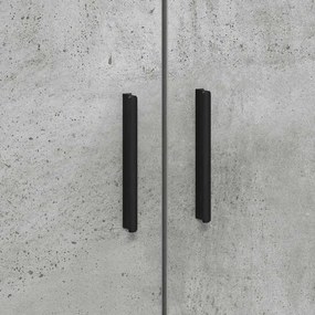 Estrutura de Cama de Armazenamento Cinza Concreto 100x200 cm