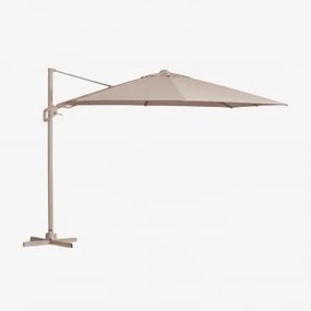 Parasol 295x295 Cm Em Tecido E Alumínio Hydra Moka Brown - Sklum