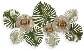 Decoração de Parede Versa Floral Metal (6,4 x 48,9 x 91,4 cm)