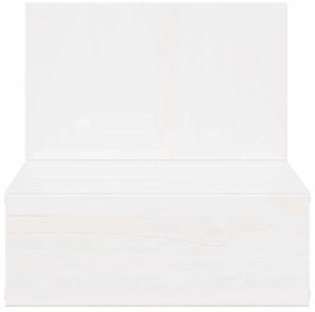 Mesa de Cabeceira Montada na Parede com gaveta 2 pcs Branco