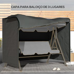 Capa para Móveis de Jardim Capa Protetora para Baloiços de Exterior co