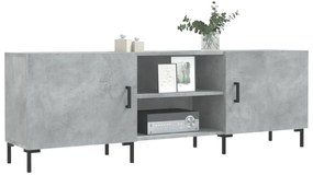 Móvel de TV 150x30x50 cm derivados de madeira cinza-cimento