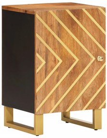 5 pcs conjunto de móveis p/ WC mangueira maciça castanho/preto