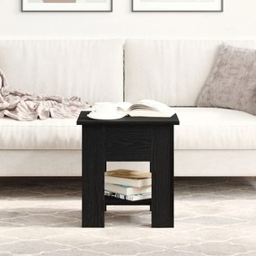 Mesa de Centro vidaXL Carvalho Preto 40x40x42 cm Madeira de Engenharia