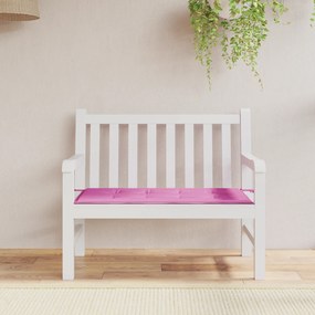 vidaXL Almofada para Banco de Jardim Rosa 120x50x4 cm Tecido Oxford