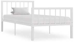 Estrutura de cama metal 90x200 cm branco