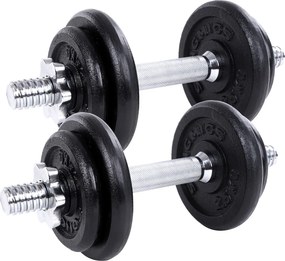 Haltere de ferro fundido 20 kg preto